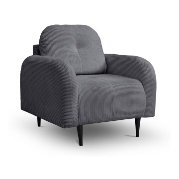 Gepolsterter Sessel CLOUDY, grau