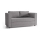 Gepolstertes, ausklappbares 2-Sitzer-Sofa mit Armlehnen LAYLA in Grau