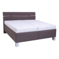 Gepolstertes Bett ALIS 160 x 200 cm mit Stauraum, ohne Matratze, braun