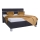 Gepolstertes Bett ALIS 160x200 cm mit Matratze und Stauraum, anthrazit