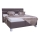 Gepolstertes Bett ALIS mit Bettkasten, ohne Matratze, 160 x 200 cm, braun