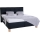 Gepolstertes Bett MARIA mit Bettkasten, ohne Matratze, 180x200 cm, anthrazit