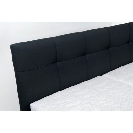Gepolstertes Bett MARIA mit Bettkasten, ohne Matratze, 180x200 cm, anthrazit