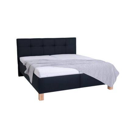 Gepolstertes Bett MARIA mit Bettkasten, ohne Matratze, 180x200 cm, anthrazit
