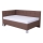 Gepolstertes Bett MARIA PETITE 120 x 200 cm inklusive Matratze und praktischem Bettkasten, braun