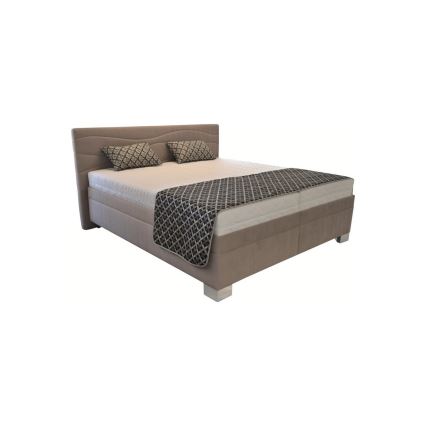 Gepolstertes Bett mit Matratze WINDSOR 180x200 cm, beige