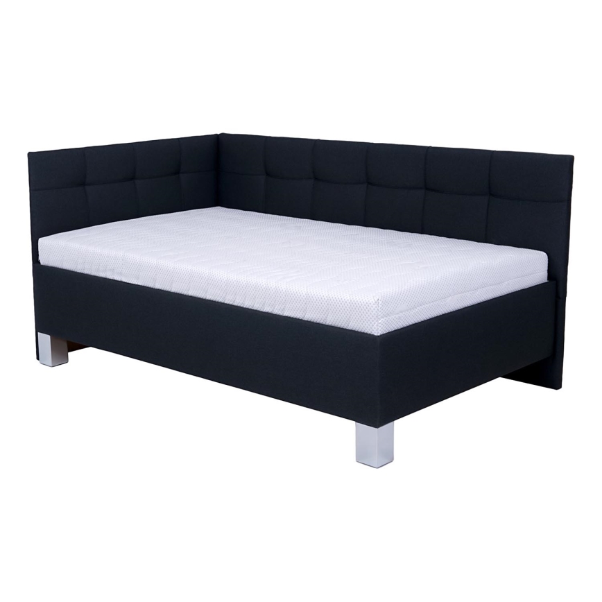 Gepolstertes Bett mit Stauraum ohne Matratze MARIA PETITE 120x200 cm Anthrazit