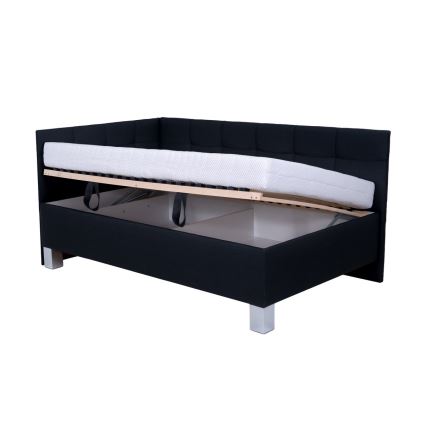 Gepolstertes Bett mit Stauraum ohne Matratze MARIA PETITE 120x200 cm Anthrazit