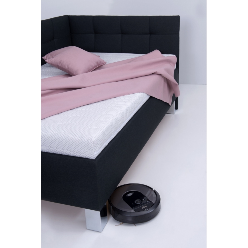 Gepolstertes Bett mit Stauraum ohne Matratze MARIA PETITE 120x200 cm Anthrazit