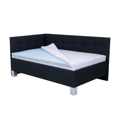 Gepolstertes Bett mit Stauraum ohne Matratze MARIA PETITE 120x200 cm Anthrazit