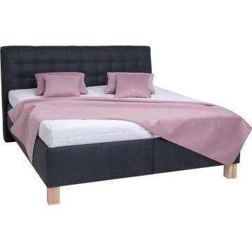Gepolstertes Bett VIOLET 180x200 cm mit Stauraum ohne Matratze, anthrazit