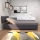 Gepolstertes Tagesbett mit Verstellfunktion und Stauraum DALLAS 108x205 cm grau/anthrazit