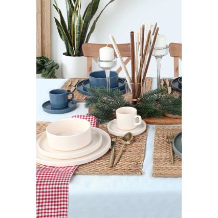 Geschirrset 20 Stück bunt/Steingut