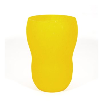 Glasvase 20 cm gelb