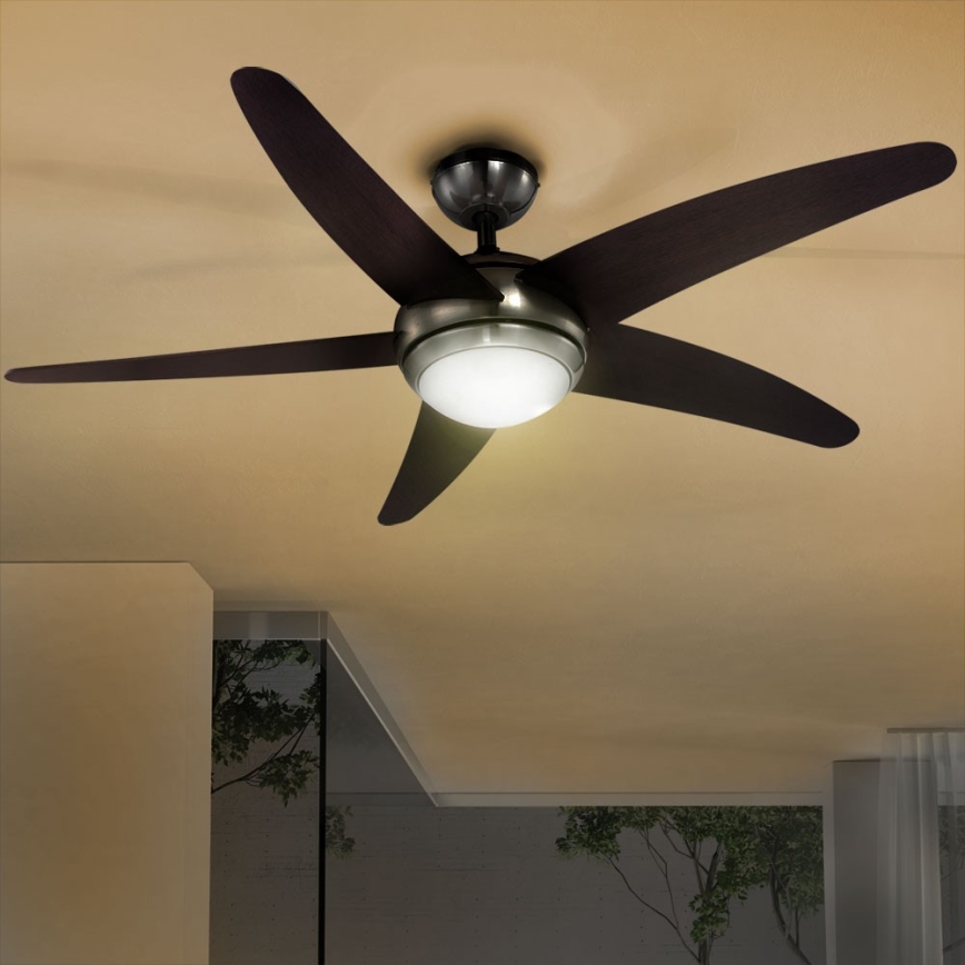 GLOBO 0306 - Stropní ventilátor FABIOLA 1xR7S/80W/230V