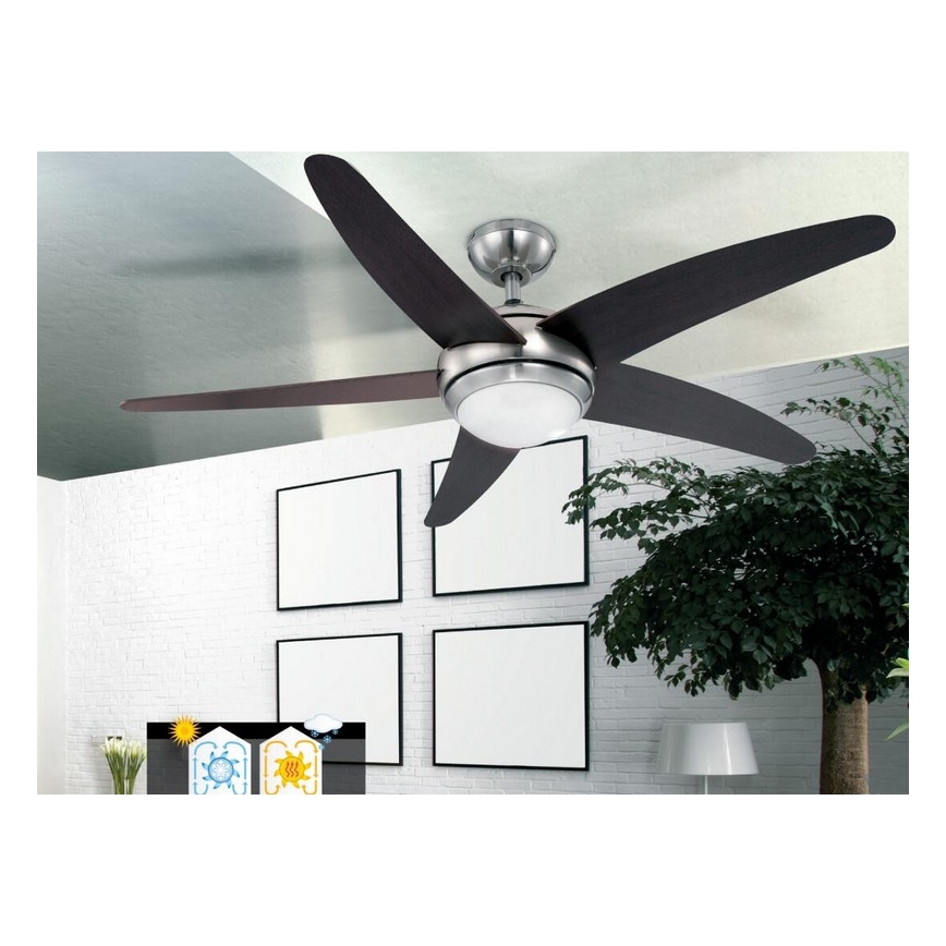 GLOBO 0306 - Stropní ventilátor FABIOLA 1xR7S/80W/230V