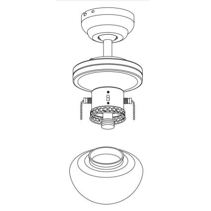 Globo 0307G - Ersatzglas 16,7 cm Weiß