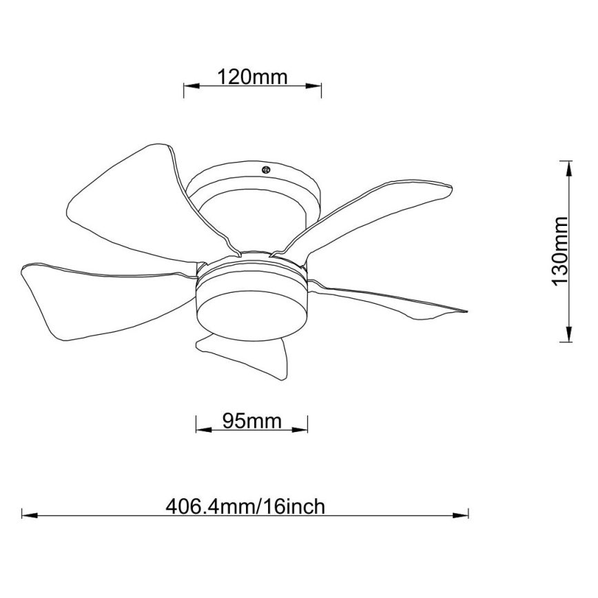 Globo - LED dimmbarer Deckenventilator LED/10W/230V 3000-6500K grau + Fernbedienung