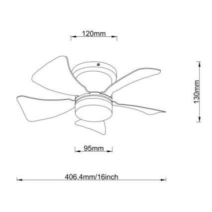 Globo - dimmbarer LED-Deckenventilator LED/10W/230V 3000-6500K mehrfarbig + Fernbedienung