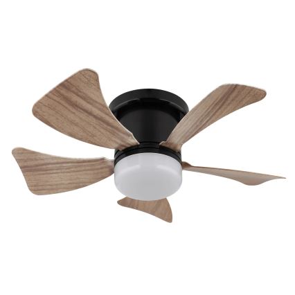 Globo - Dimmbarer LED-Deckenventilator LED/10W/230V 3000-6500K braun + Fernbedienung
