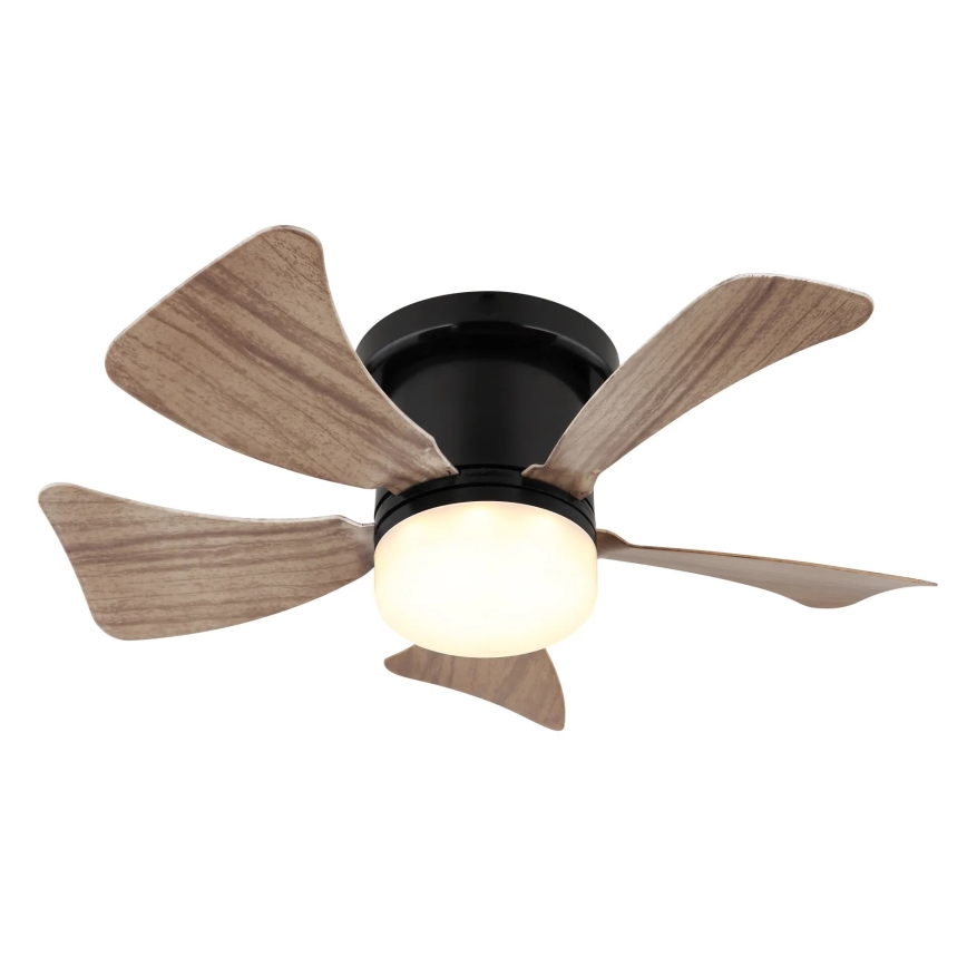 Globo - LED Dimmbare Deckenventilator LED/10W/230V 3000-6500K braun + Fernbedienung