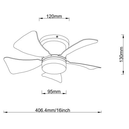 Globo - LED Dimmbare Deckenventilator LED/10W/230V 3000-6500K weiß + Fernbedienung