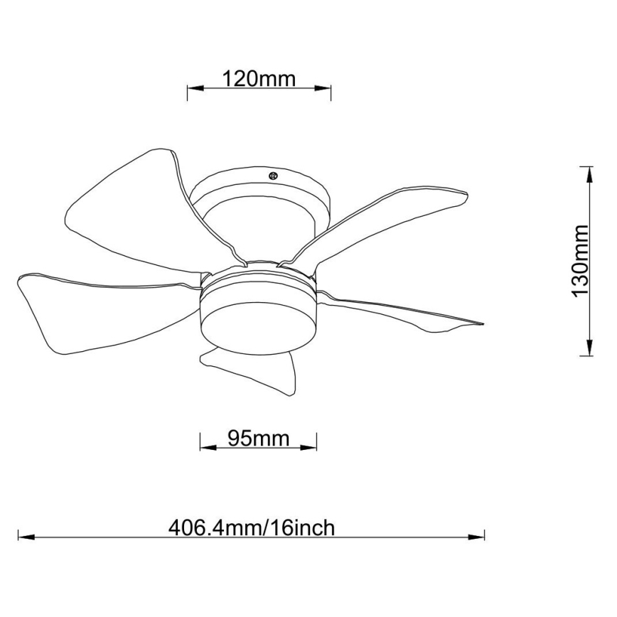 Globo - LED Dimmbare Deckenventilator LED/10W/230V 3000-6500K weiß + Fernbedienung