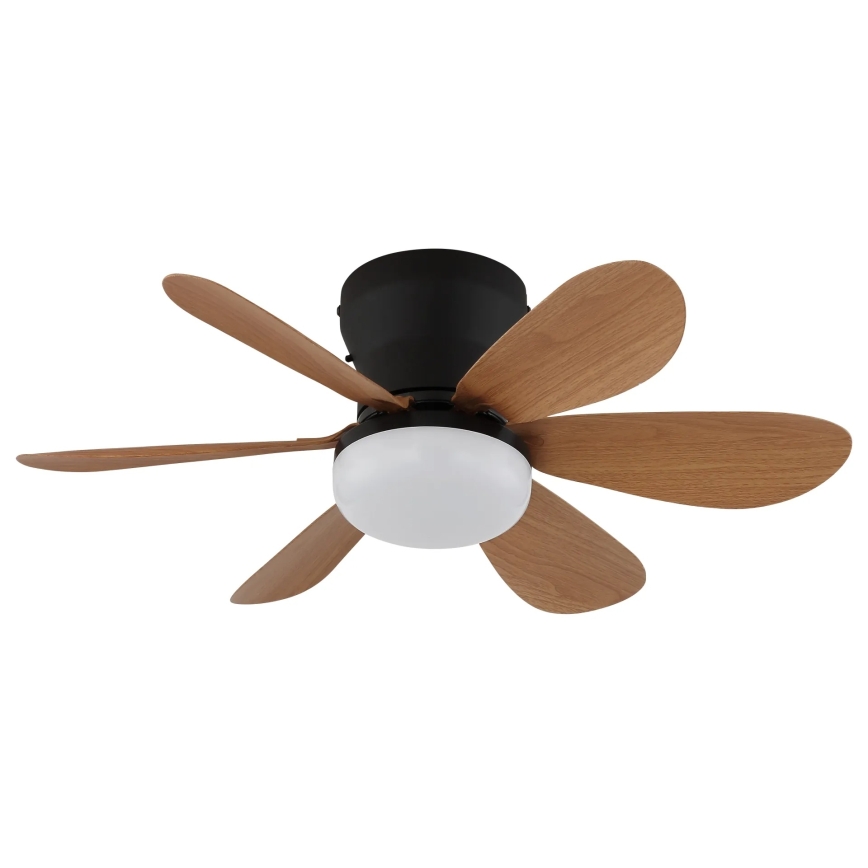 Globo - LED dimmbarer Deckenventilator LED/5W/230V 2700-6500K braun + Fernbedienung