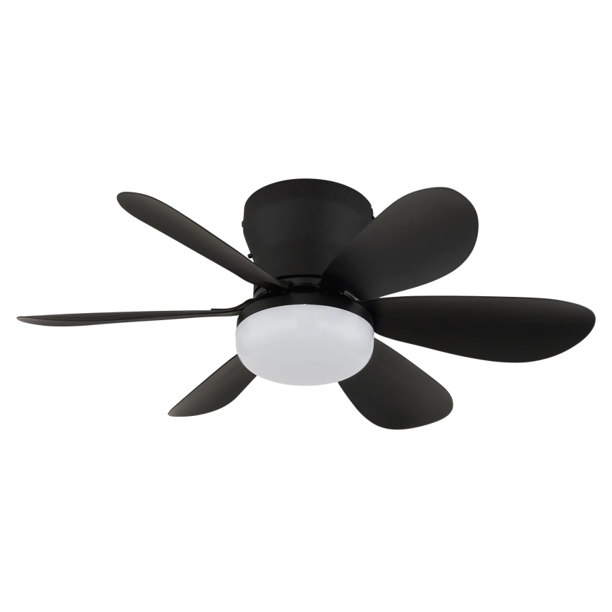 Globo - LED-dimmbarer Deckenventilator LED/5W/230V 2700-6500K schwarz + Fernbedienung