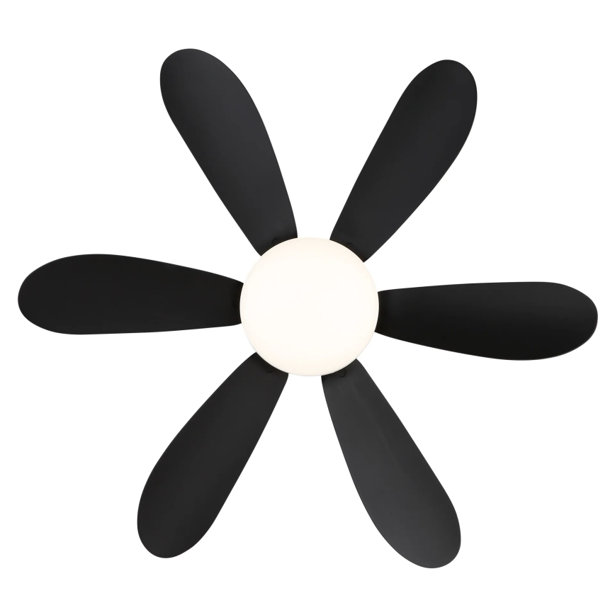 Globo - LED-dimmbarer Deckenventilator LED/5W/230V 2700-6500K schwarz + Fernbedienung