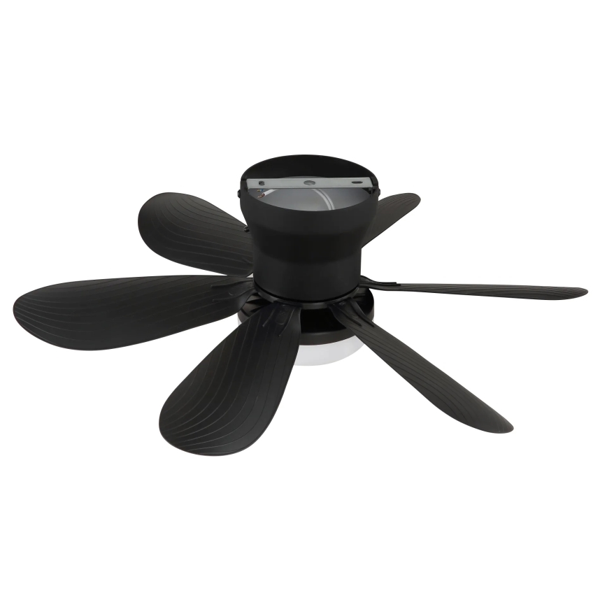 Globo - LED-dimmbarer Deckenventilator LED/5W/230V 2700-6500K schwarz + Fernbedienung