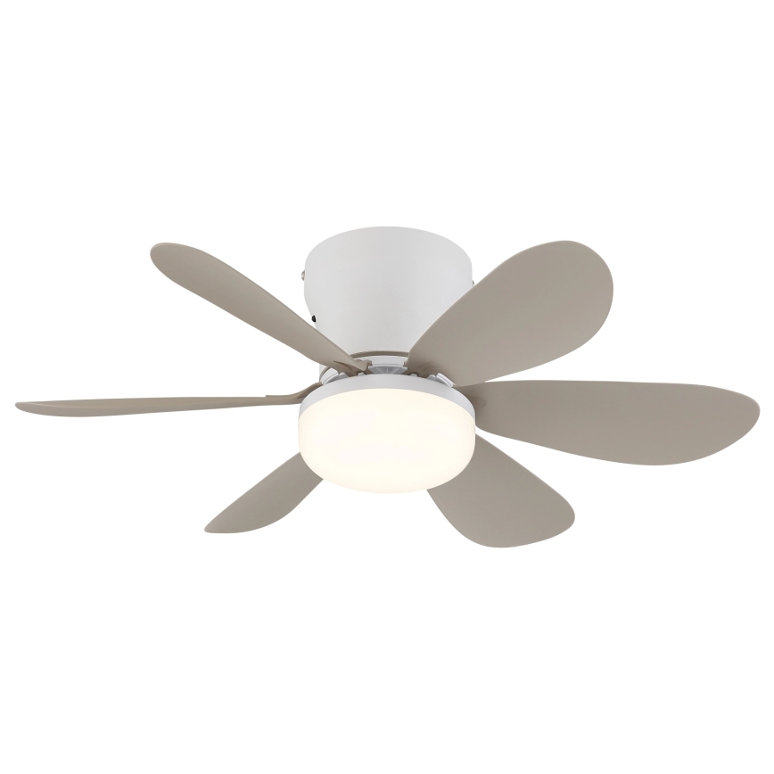 Globo - LED-dimmbarer Deckenventilator LED/5W/230V 2700-6500K beige + Fernbedienung