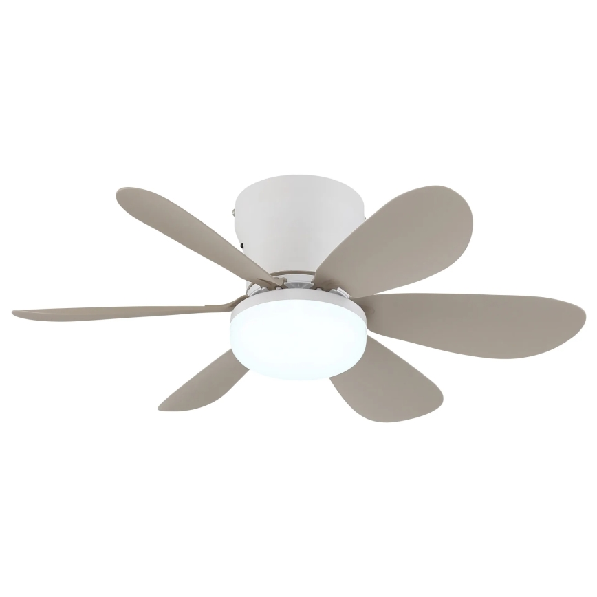 Globo - LED-dimmbarer Deckenventilator LED/5W/230V 2700-6500K beige + Fernbedienung