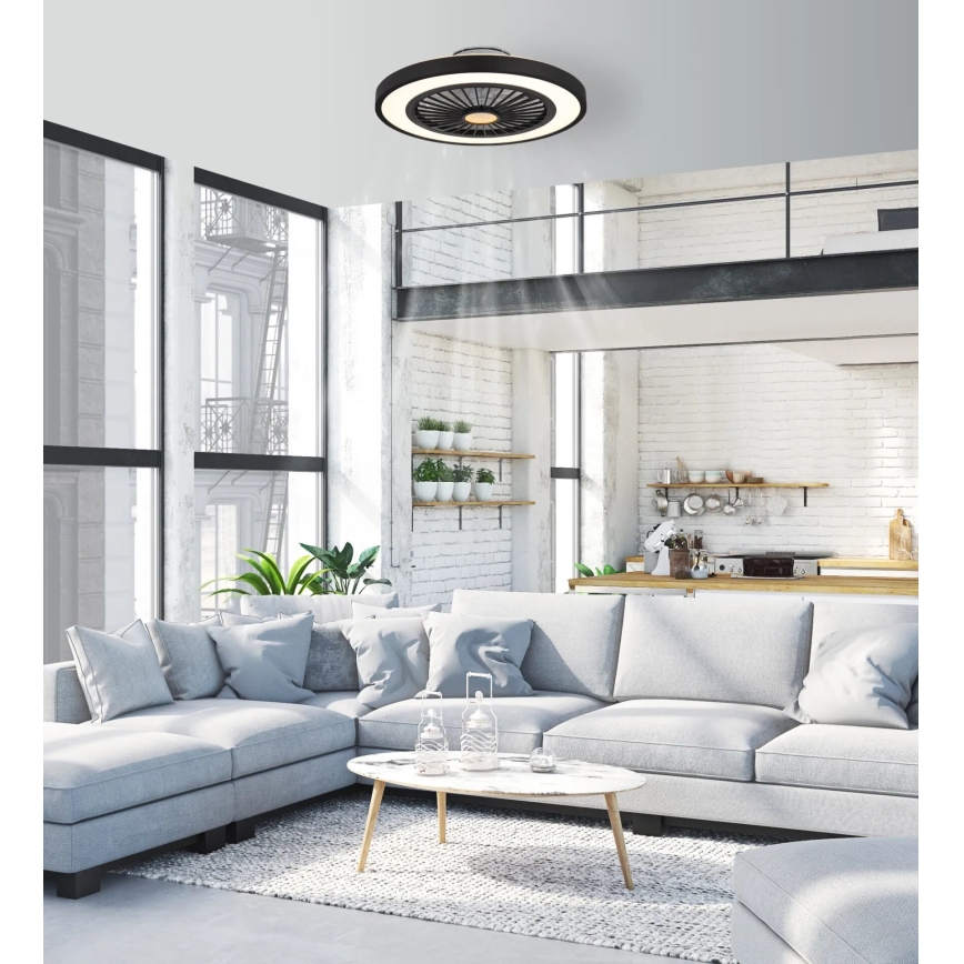 Globo - LED dimmbarer Deckenventilator LED/45W/230V 3000-6500K + Fernbedienung