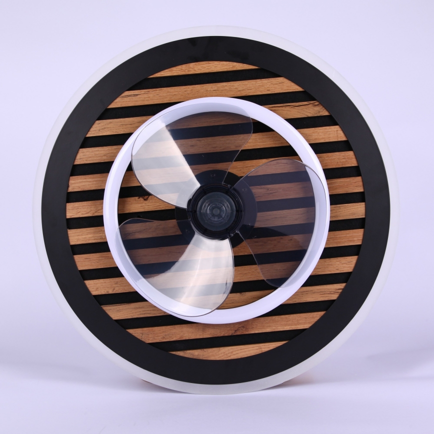 Globo - LED-dimmbarer Deckenventilator LED/36W/230V 2700-6000K schwarz + Fernbedienung
