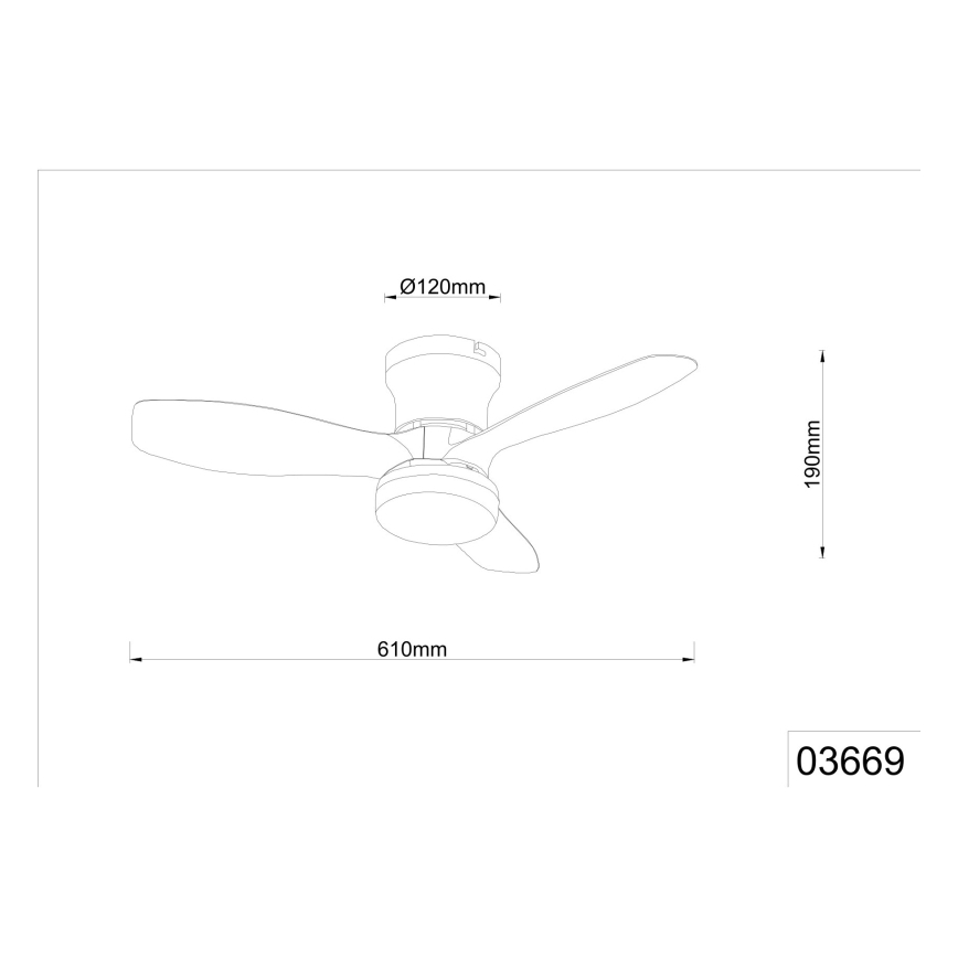 Globo - Dimmbarer Deckenventilator LED/15W/230V 2700-6500K schwarz + Fernbedienung