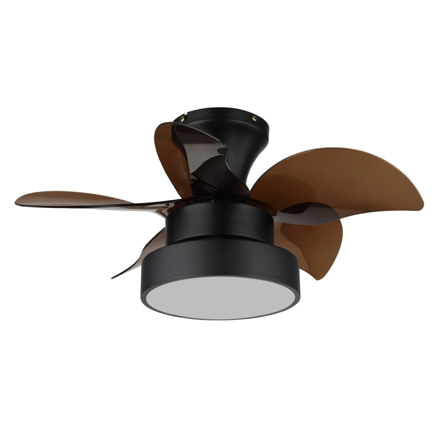 Globo - dimmbarer LED-Deckenventilator LED/22W/230V 3000/4500/6000K braun + Fernbedienung