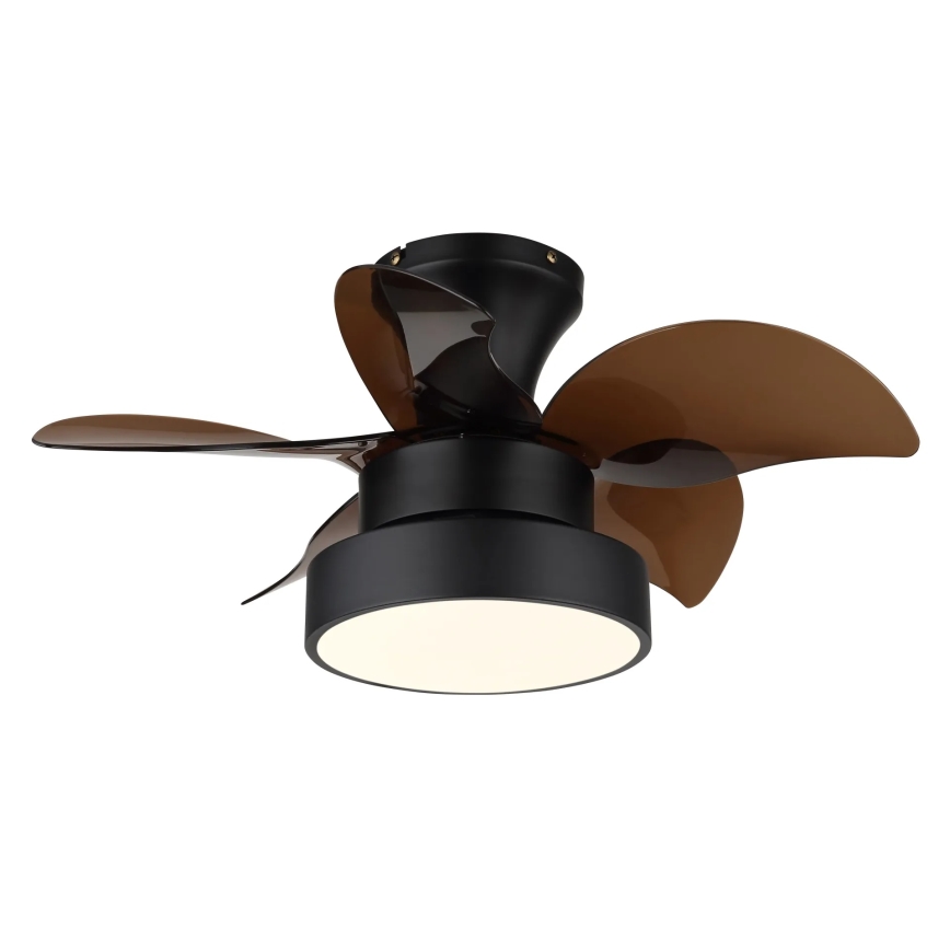 Globo - dimmbarer LED-Deckenventilator LED/22W/230V 3000/4500/6000K braun + Fernbedienung