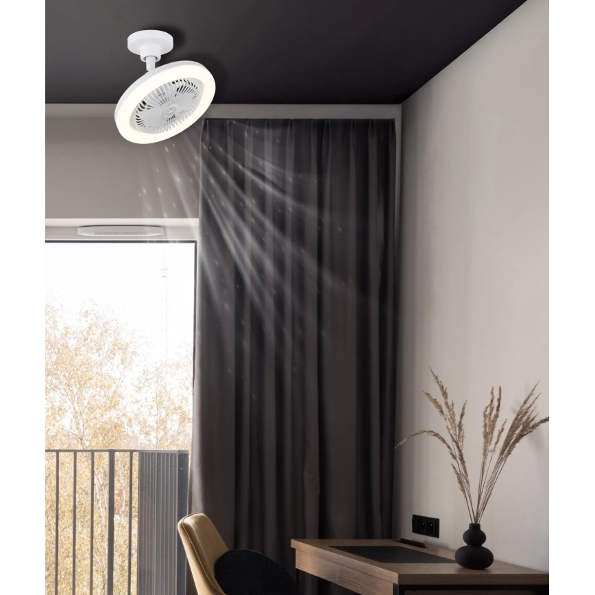 Globo - Dimmbarer LED-Deckenventilator LED/20W/230V 3000-6500K weiß + Fernbedienung