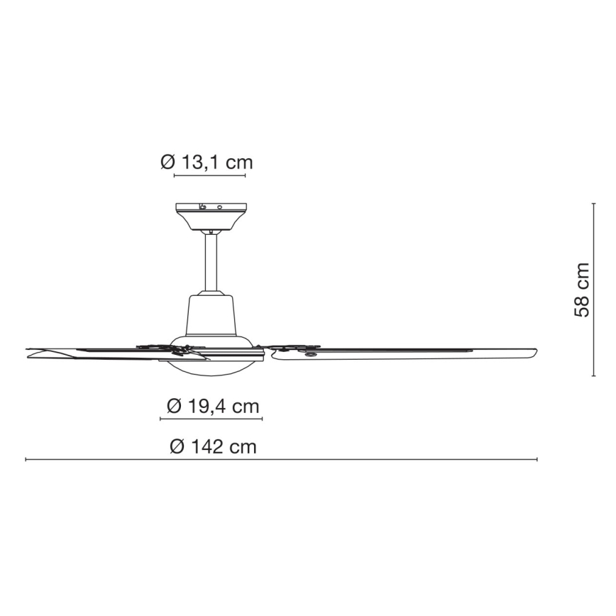 Globo 03806 - Deckenventilator FERRO