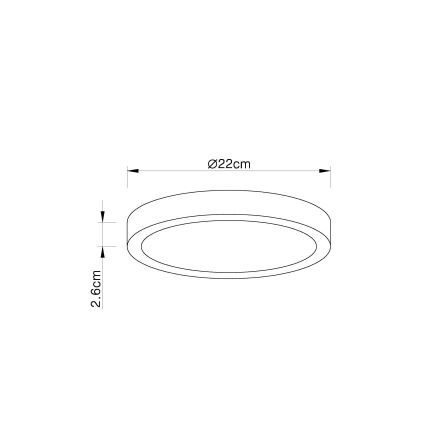 Globo - LED dimmbare Deckenleuchte LED/28W/230V