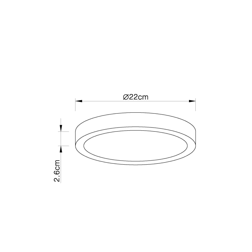 Globo - LED dimmbare Deckenleuchte LED/28W/230V