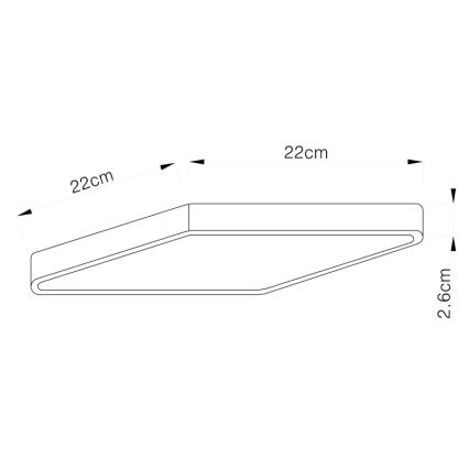 Globo - Dimmbare LED-Deckenleuchte LED/28W/230V