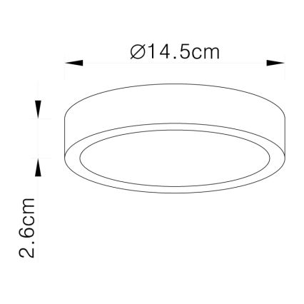 Globo 12366-15 - LED Deckenleuchte VITOS LED/15W/230V