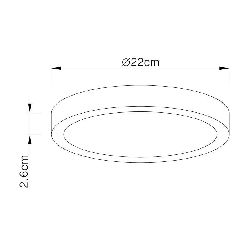Globo - LED-dimmbare Deckenleuchte LED/28W/230V