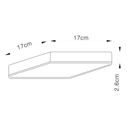 Globo 12367-22 - LED Deckenleuchte VITOS LED/22W/230V