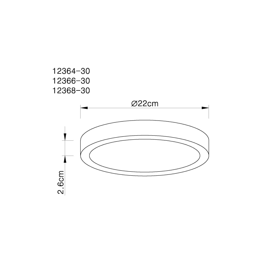 Globo - Dimmbare LED-Deckenleuchte LED/28W/230V