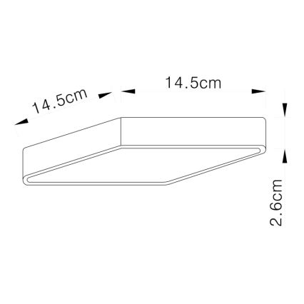 Globo - LED Deckenleuchte LED/15W/230V