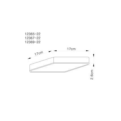 Globo - LED Deckenleuchte LED/22W/230V