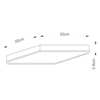 Globo - LED Deckenleuchte LED/28W/230V